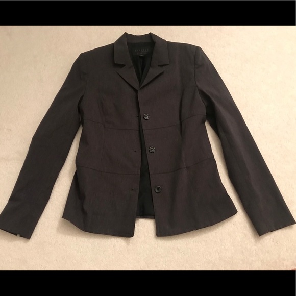 Worn Once! Express Blazer Women Gray Stretch 5/6 - Picture 1 of 3